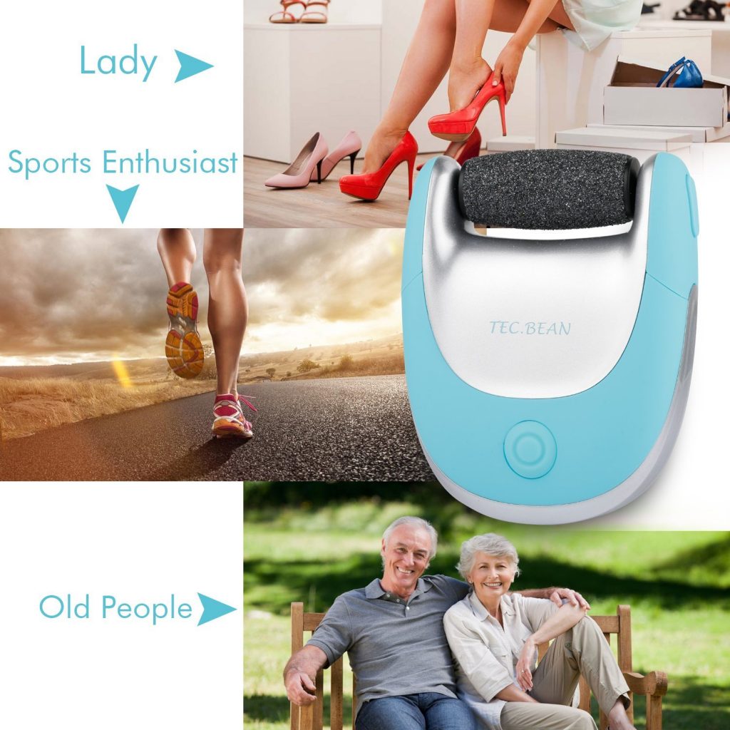 2 in 1 Rechargeable Foot File Electric Manicure Pedicure Set, Nail