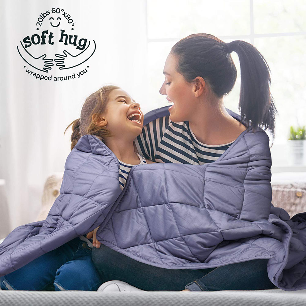 Mooka Cooling Weighted Blanket 20 lbs Perfect for Summer with Bigger