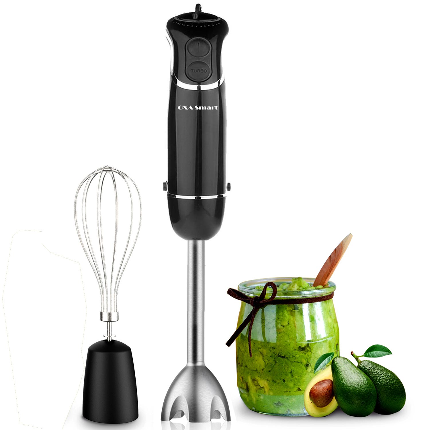 OXA Smart Powerful & Silent 2in1 Immersion Hand Blender with Whisk