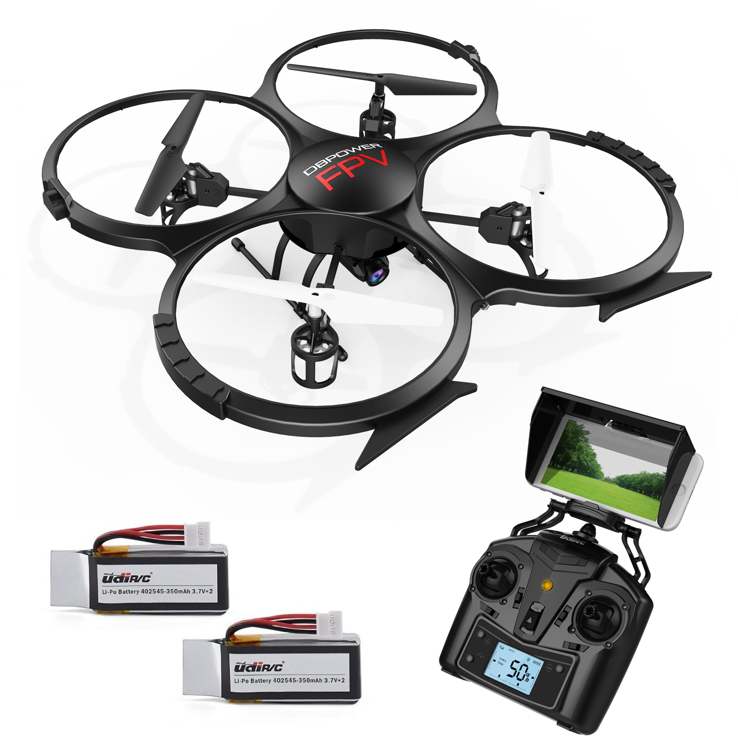 DBPOWER U818A WiFi FPV RC Drone with HD Camera Gravity Induction and