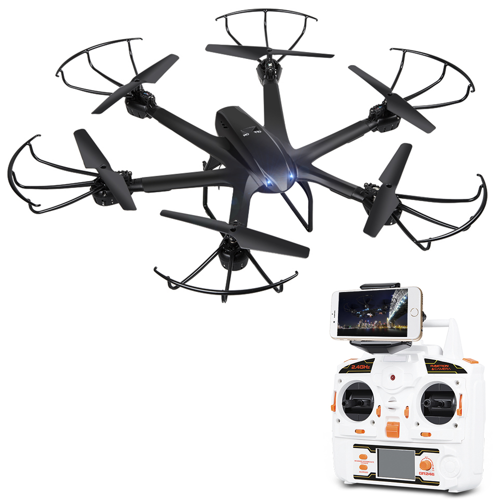 DBPOWER X600C FPV RC Hexacopter Drone with Wifi Camera Headless Mode